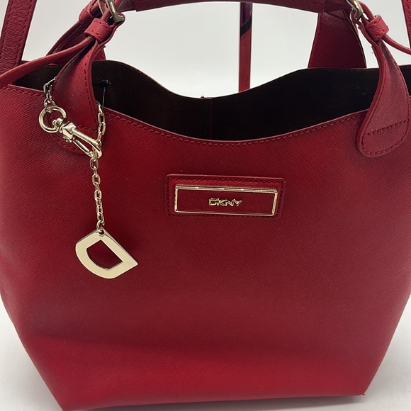 Dkny Bags Dkny Red Crossbody Bucket Bag Crossbody And Handles